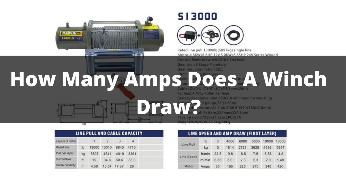 How Many Amps Does A Winch Draw?