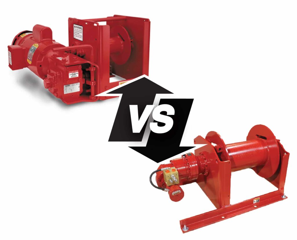 Noise Level of Hydraulic and Electric Winch