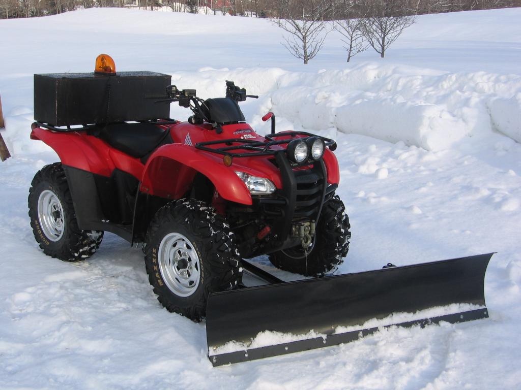 Can Your ATV Plow Snow