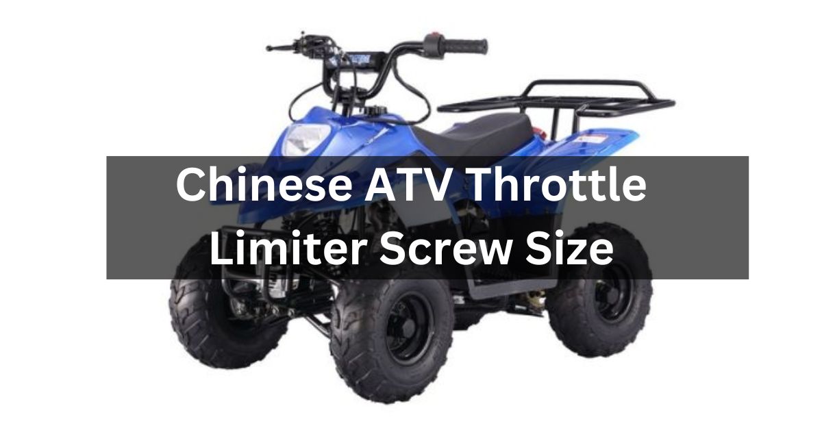Chinese ATV Throttle Limiter Screw Size